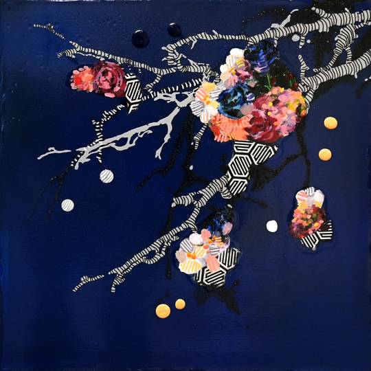 DEEP BLUE FLORAL - WEST, 2024