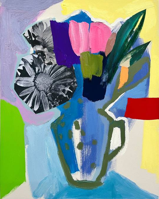 Small Bouquet (Blue Vase), 2023