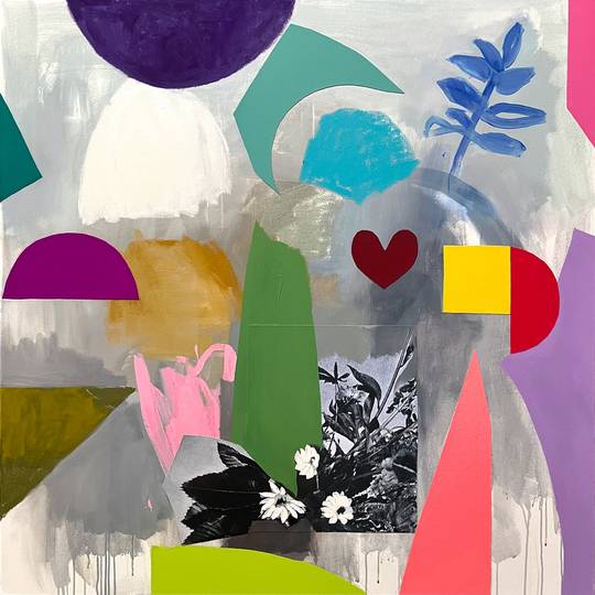 Deconstructed Bouquet (red heart), 2025