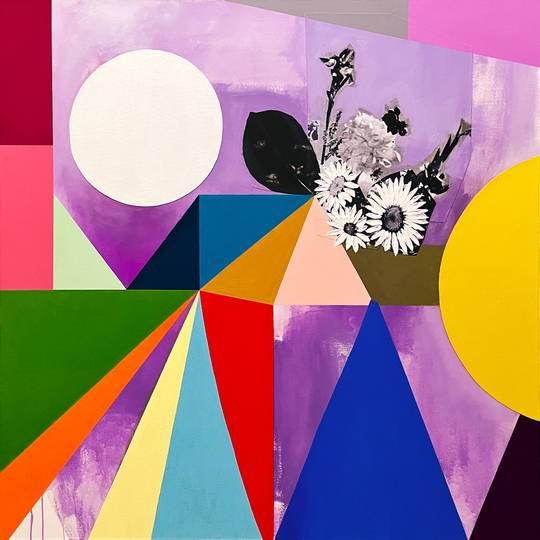Deconstructed Bouquet (white circle), 2026