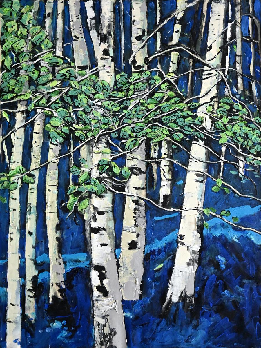 Tree on Blue 15 AC-11-15, 2011