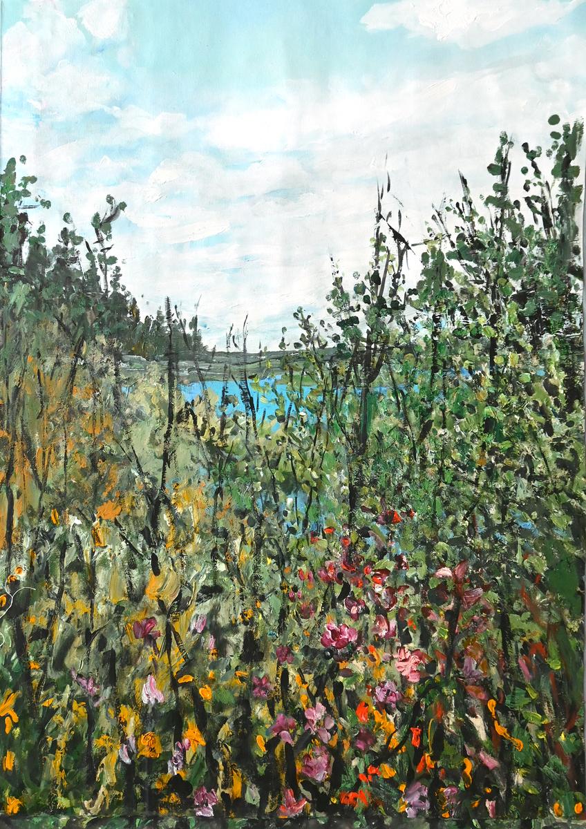 Thicket With Lake AC-22-002, 2022