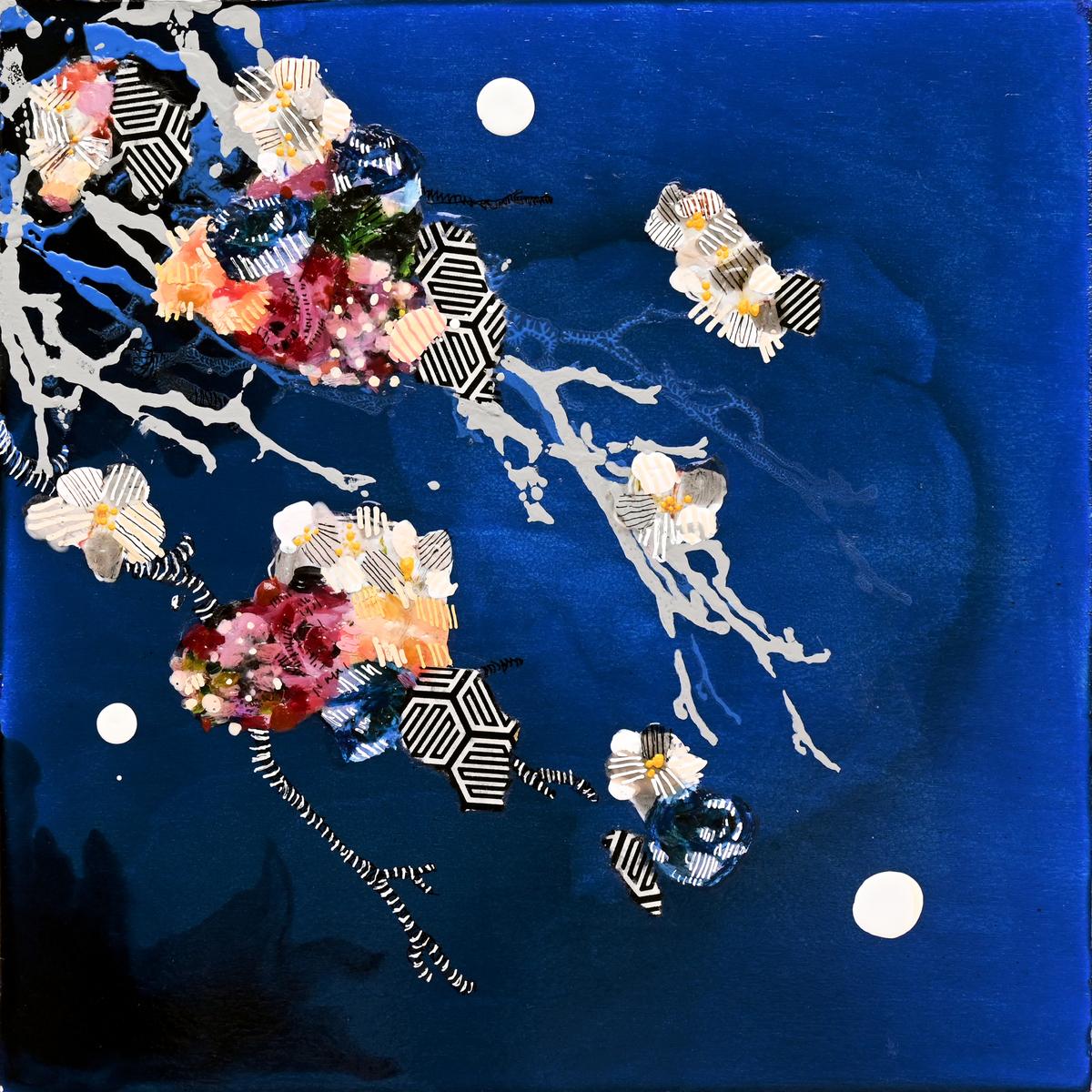 DARK BLUE FLORAL, 2024