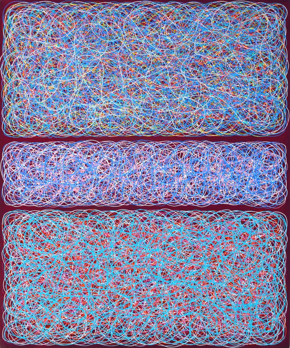 Scribble Field (Deep Magenta), 2024