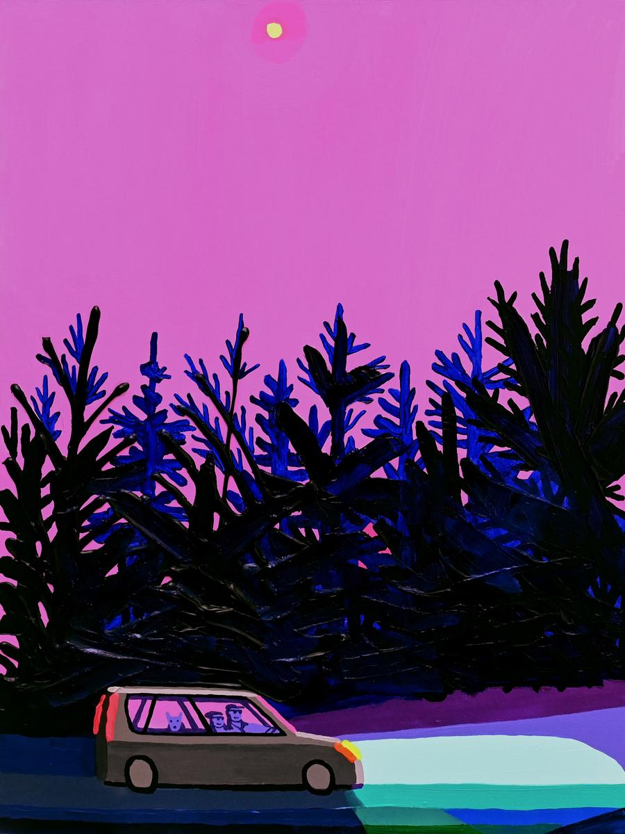 A Breeze In The Pines In The Summer Night Moonlight, 2024