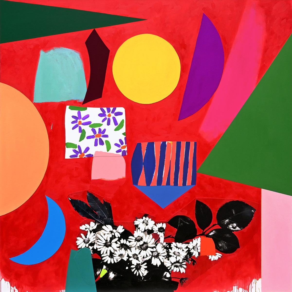 Deconstructed Bouquet (red studio), 2025