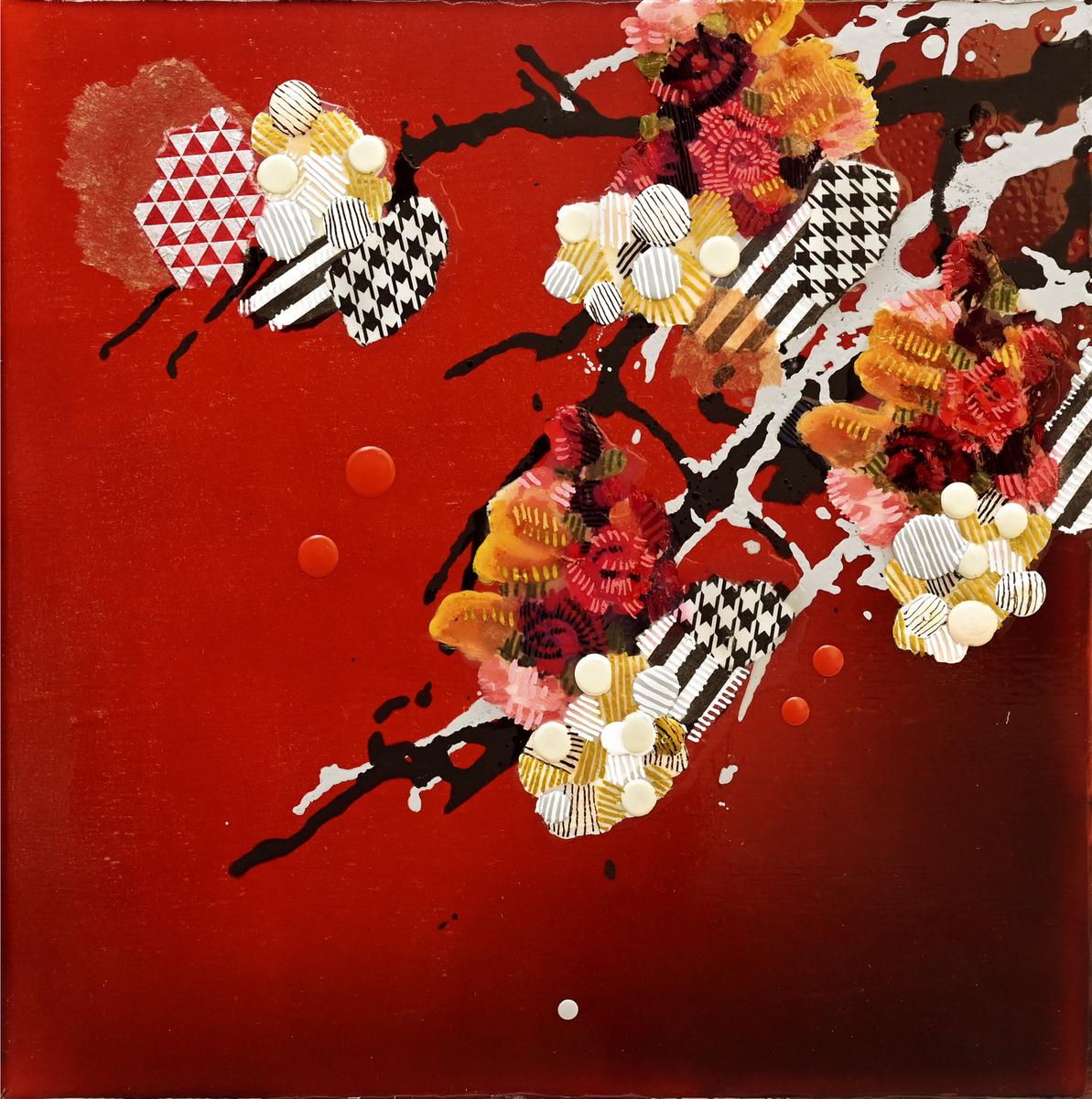 Deep Red Floral, 2026