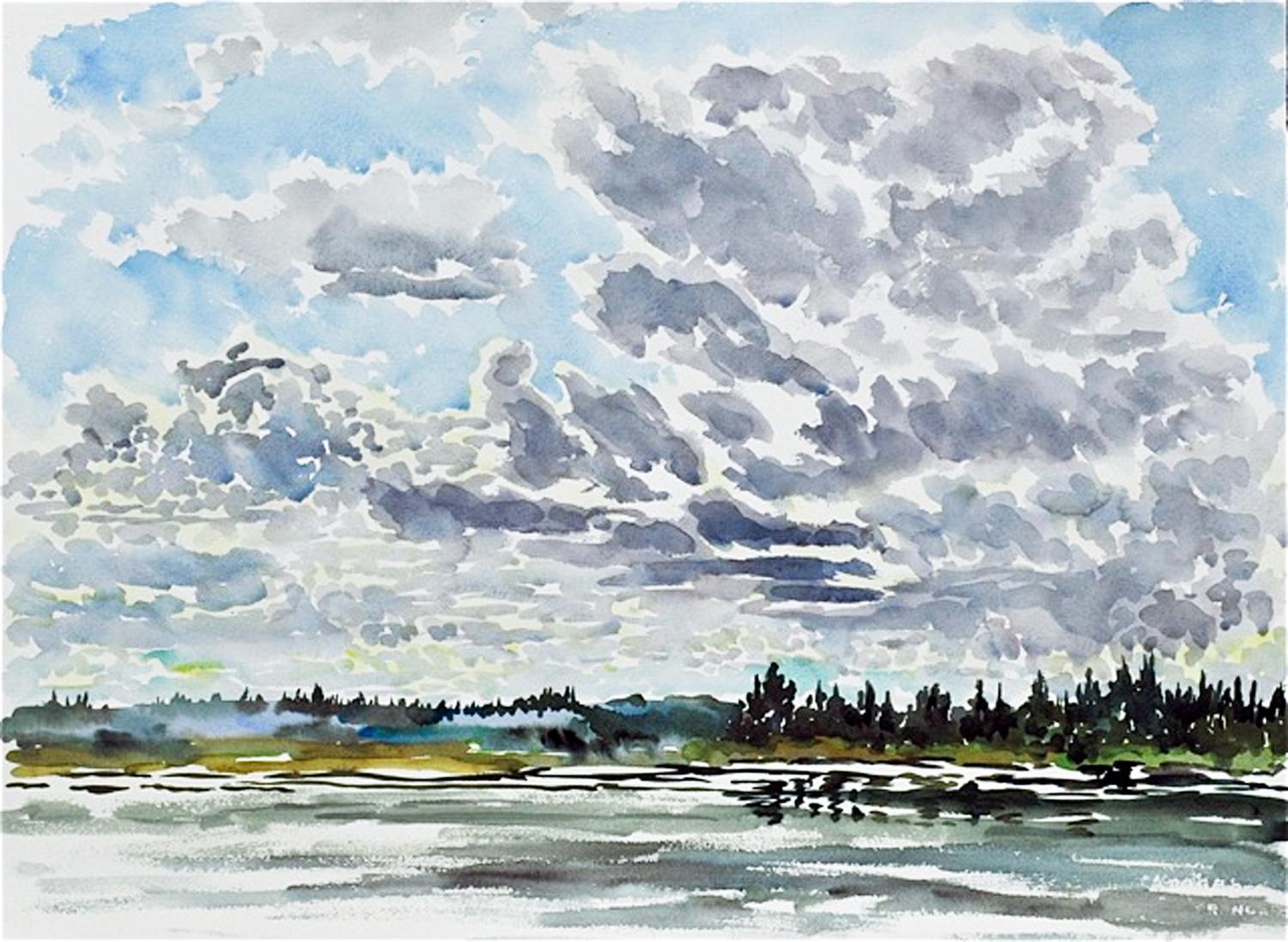CLOUDS MOVING ACROSS THE LAKE WC-003-11, 2011